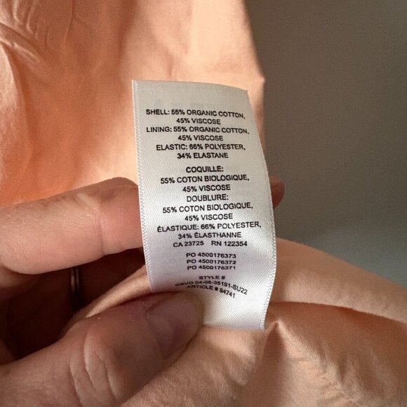 Aritzia Wilfred Reminisce Smocked Midi Dress Coral Blush Size XS - Picture 8 of 9